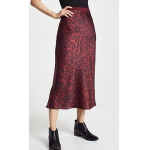 Anine Bing bar silk skirt